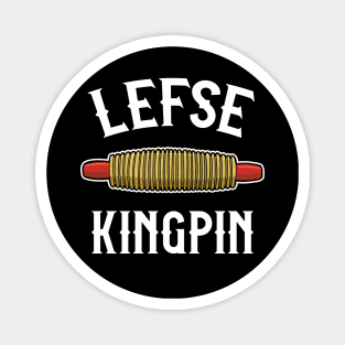 Funny Norwegian Lefse King Rolling Pin Magnet